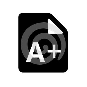 A vector icon representing grades